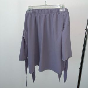 Light Purple Off the Shoulder Shirt!